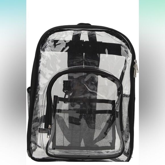 Clear Backpack  Zippered Bag - Picture 10 of 14